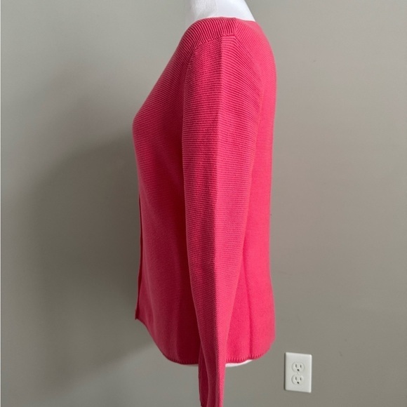 Talbots Pink Cardigan Sweater with Long Sleeves and Soft Texture - Picture 3 of 8